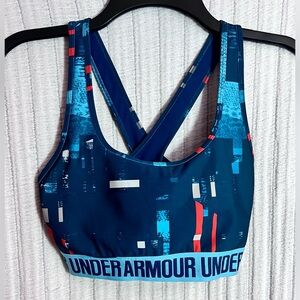 Under Armour Patterned Blue Sports Bra